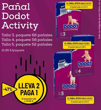 AhorraMas Dodot Pañal Activity oferta