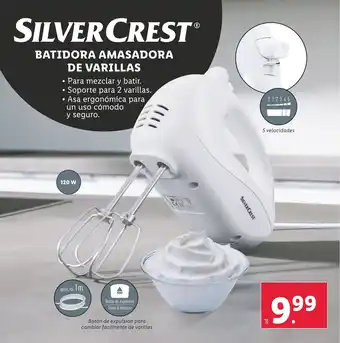 Lidl SILVER CREST® BATIDORA AMASADORA DE VARILLAS oferta