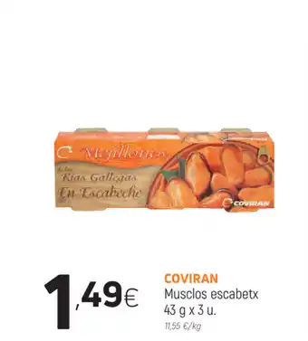 Coviran Coviran Musclos escabetx 43g x 3u oferta