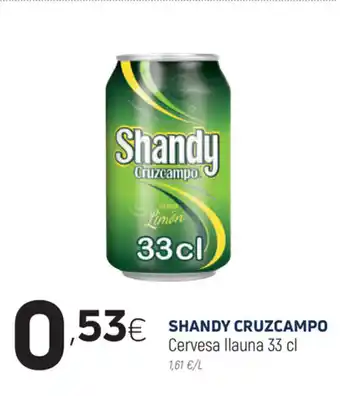 Coviran Shandy Cruzcampo Cervesa llauna 33cl oferta