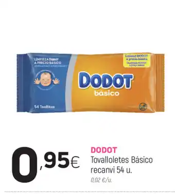 Coviran Dodot Tovalloletes Básico recanvi 54u oferta