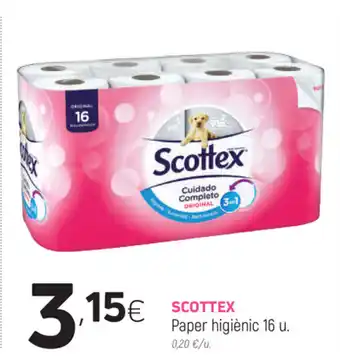 Coviran Scottex Paper higiènic 16u oferta