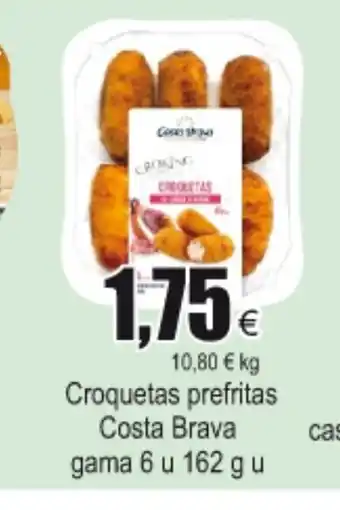 FROIZ Croquetas prefritas Costa Brava gama 6 u 162 g u oferta