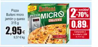 FROIZ Buitoni Pizza micro jamón y queso 315g oferta