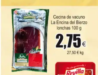 FROIZ Cocina de vacuno La Encina del Bierzo lonchas 100g oferta