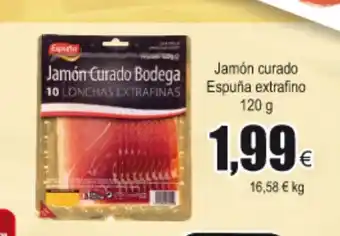 FROIZ Espuña Jamón curado extrafino 120g oferta