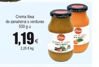 FROIZ Ibsa Crema de zanahoria o verduras 530 g u oferta