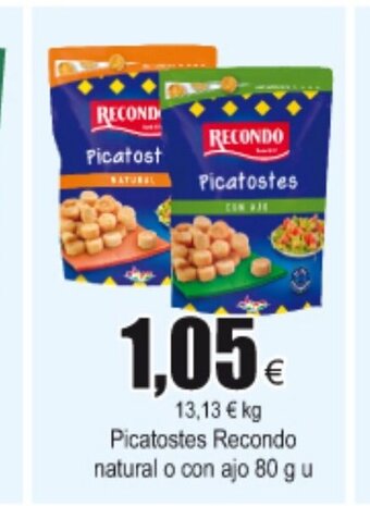 FROIZ Recondo Picatostes natural o con ajo 80 g u oferta