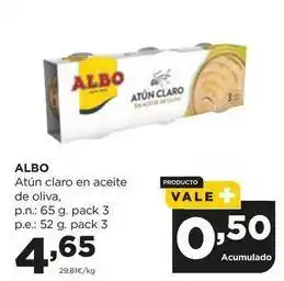 Alimerka Albo - atun claro en aceite de oliva oferta