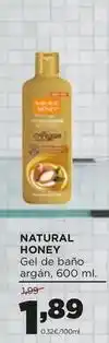 Alimerka Natural honey - gel de bano argan oferta