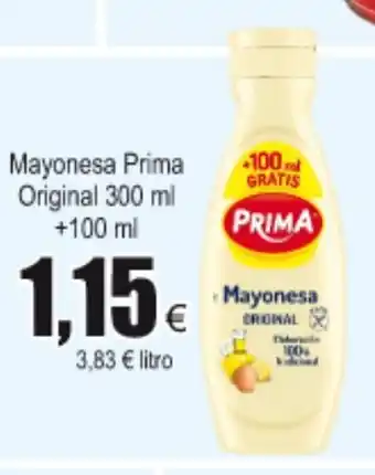 FROIZ Prima Mayonesa Original 300ml + 100ml oferta