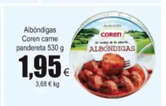 FROIZ Coren Albóndigas carne pandereta 530g oferta