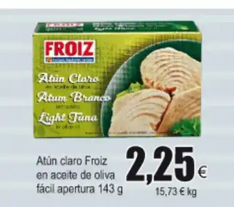 FROIZ Froiz Atún claro en aceite de oliva fácil apertura 143g oferta