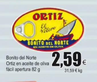 FROIZ Ortiz Bonito de Norte en aceite de oliva fácil apertura 82g oferta