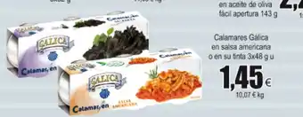 FROIZ Gálica Calamares en salsa americana o en su tinta 3x48g u oferta