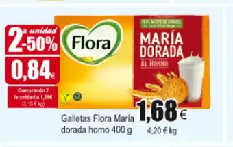 FROIZ Flora María dorada horno Galletas 400g oferta