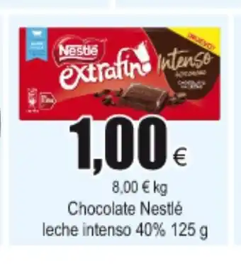 FROIZ Nestlé leche intenso chocolate 40% 125g oferta