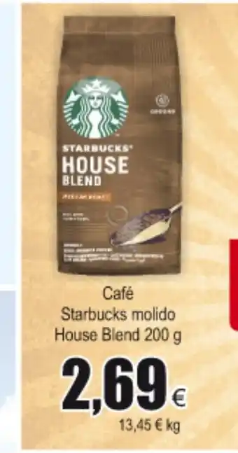 FROIZ Starbucks Molido House Blend Café 200g oferta