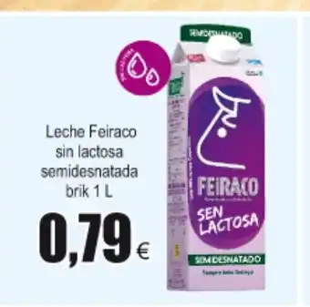FROIZ Feiraco sen lactosa semidesnatada brik leche 1L oferta