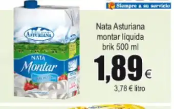 FROIZ Asturiana Nata Montar líquida brik 500ml oferta
