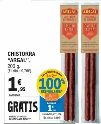 E.Leclerc Argal Chistorra 200g oferta