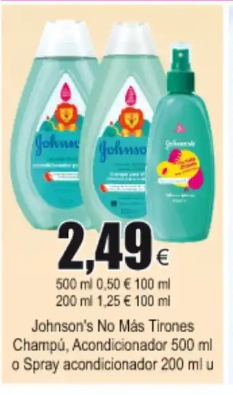 FROIZ Johnson's Baby Champú, Acondicionador 500ml o Spray acondicionador 200ml u oferta