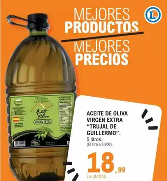 E.Leclerc Aceite De Oliva Virgen Extra Trujal De Guillermo 5 litros oferta