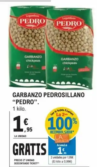 E.Leclerc Pedro Grabanzo Pedrosillano 1 kilo oferta