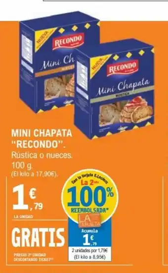 E.Leclerc Mini Chapata Redondo oferta