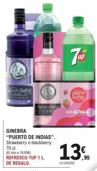 E.Leclerc Ginebra Puerto De Indias 70cl oferta