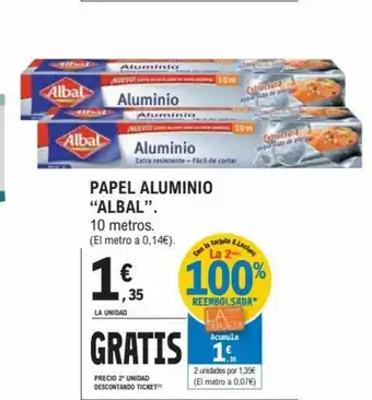 E.Leclerc Albal Papel Aluminio 10 metros oferta