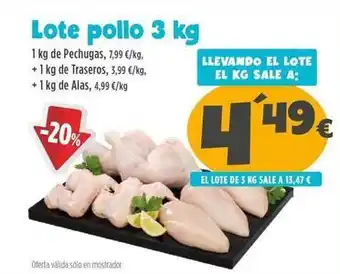 AhorraMas Lote pollo oferta