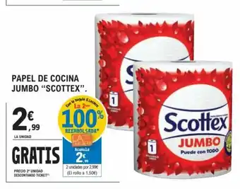 E.Leclerc Scottex Papel De Cocina Jumbo oferta