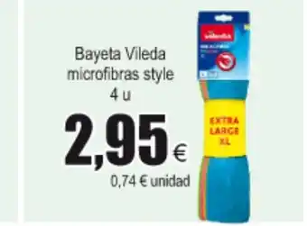 FROIZ Vileda Microfibras style bayeta 4u oferta