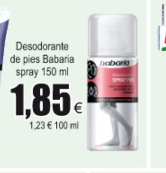 FROIZ Babaria Desodorante de pies spray 150ml oferta