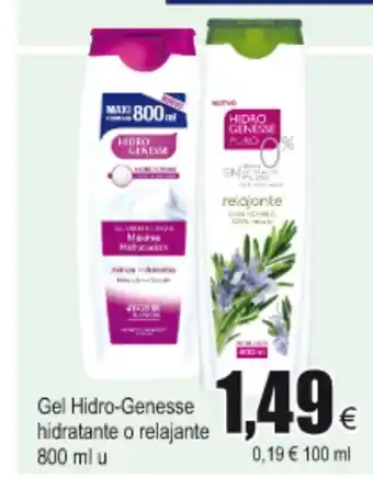 FROIZ Hidro-Genesse Gel hidratante o relajante 800ml u oferta