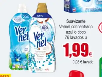 FROIZ Vernel Concentrado Suavizante azul o coco 76 lavados u oferta