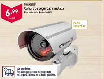 ALDI Workzone Cámara De Seguridad Simulada oferta