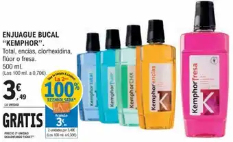 E.Leclerc Enjuague Bucal "Kemphor" 500 ml oferta