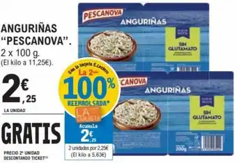 E.Leclerc Anguriñas "Pescanova" 2 x 100 g oferta