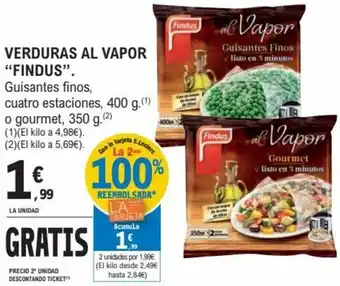 E.Leclerc Verduras Al Vapor "Findus" 400 g , 350 g oferta