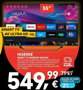 Worten Hisense Smart TV 55' Hisense 55A7GQ oferta