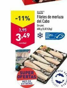 ALDI Filetes de merluza oferta
