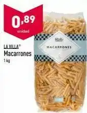 ALDI Macarrones la villa oferta