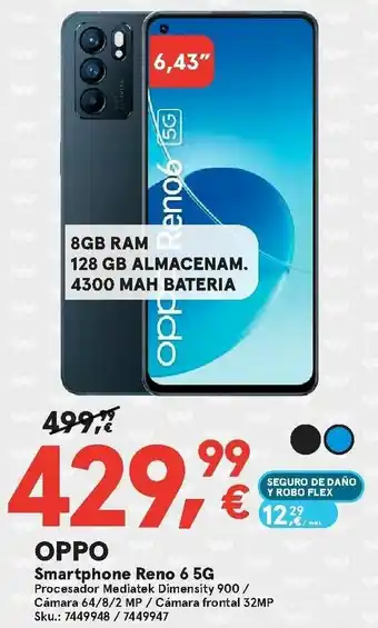 Worten Oppo Smartphone Reno 6 5G oferta