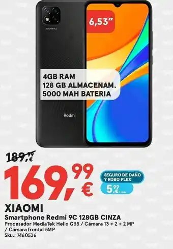 Worten XIAOMI Smartphone Redmi 9C 128GB CINZA oferta