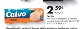 Supermercados Lupa CALVO Atún claro en escabeche, al natural o oferta