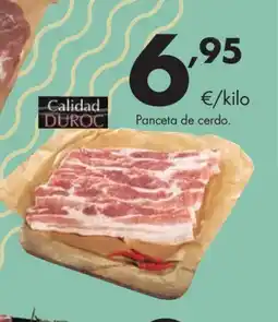 Supermercados Lupa DUROC Panceta de cerdo. oferta