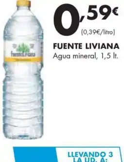 Supermercados Lupa FUENTE LIVIANA Agua mineral oferta