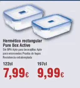 FROIZ Hermético rectangular Pure Box Active oferta